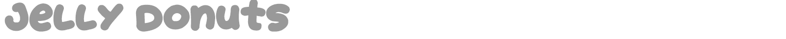 Jelly Donuts font preview